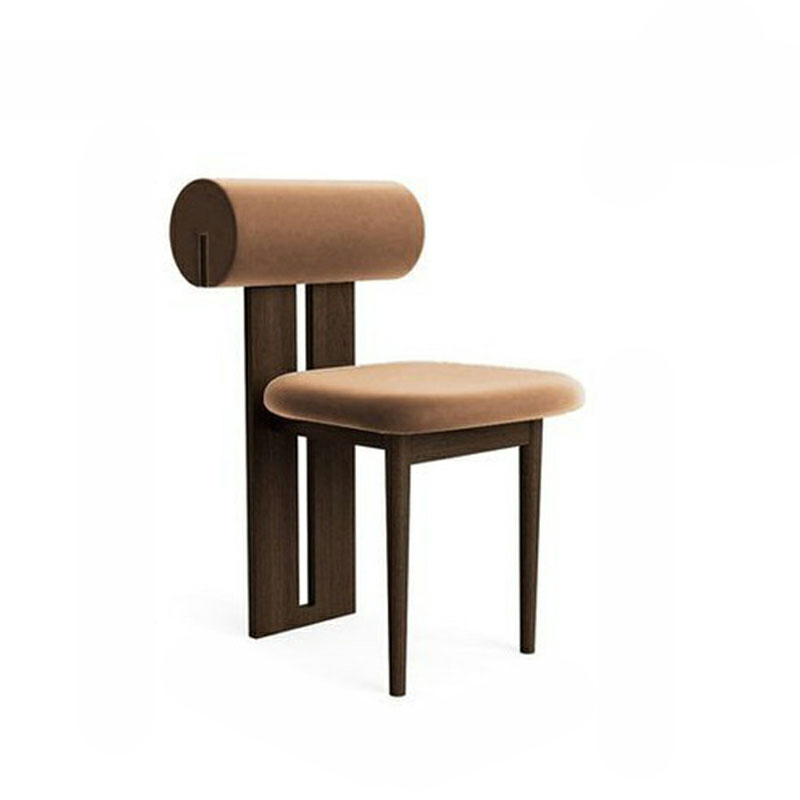 Modern Upholstered Armless Kitchen & Dining Chair, Open Back, Wood Ash, 1 Piece - image 6