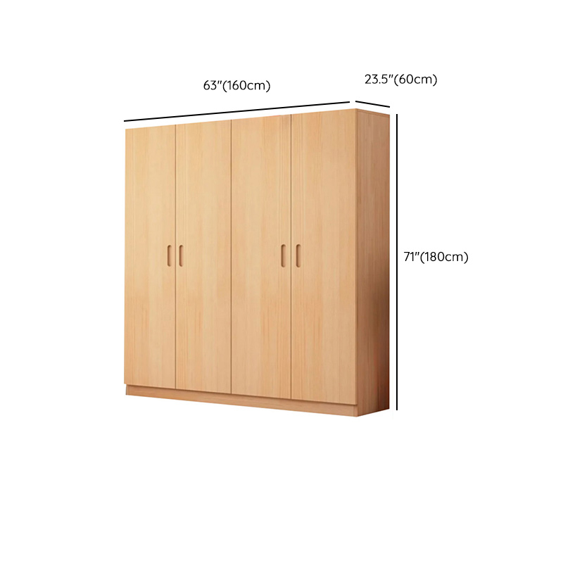 Freestanding Natural Wood Natural Wardrobe - image 43