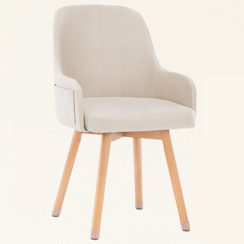 Rotatable/Non-Rotatable Steady Outlined Upholstered Arm Chair for Dinette with Solid Back and Foot Pads in a Modish Style - image 16
