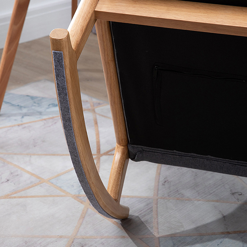 Casual Chalk/Cocoa/Azure Wood Rocking Chair Couch - image 19