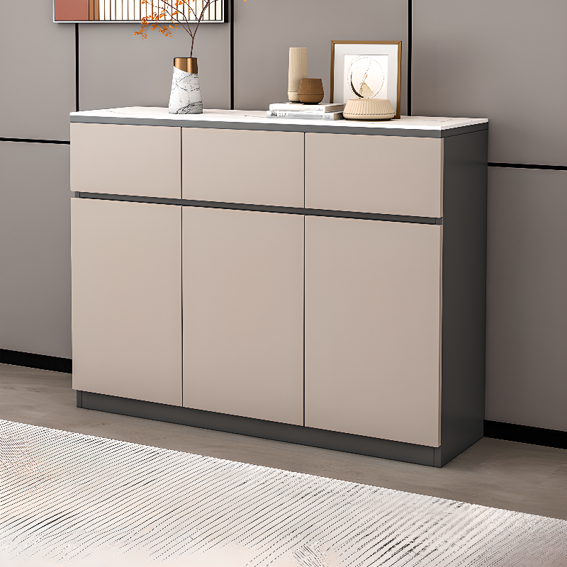Four Internal Shelves/Two Internal Shelves & 4 Doors/5 Doors & 2 Drawers/5 Drawers Standard Sintered Stone Sideboard with Compartment