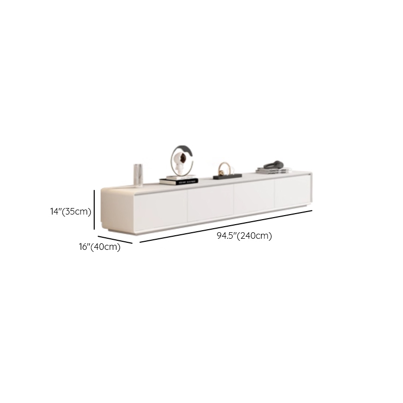 Simple White Lumber TV Stand with Cable Management & 3 Drawers/4 Drawers/6-Drawer - image 18
