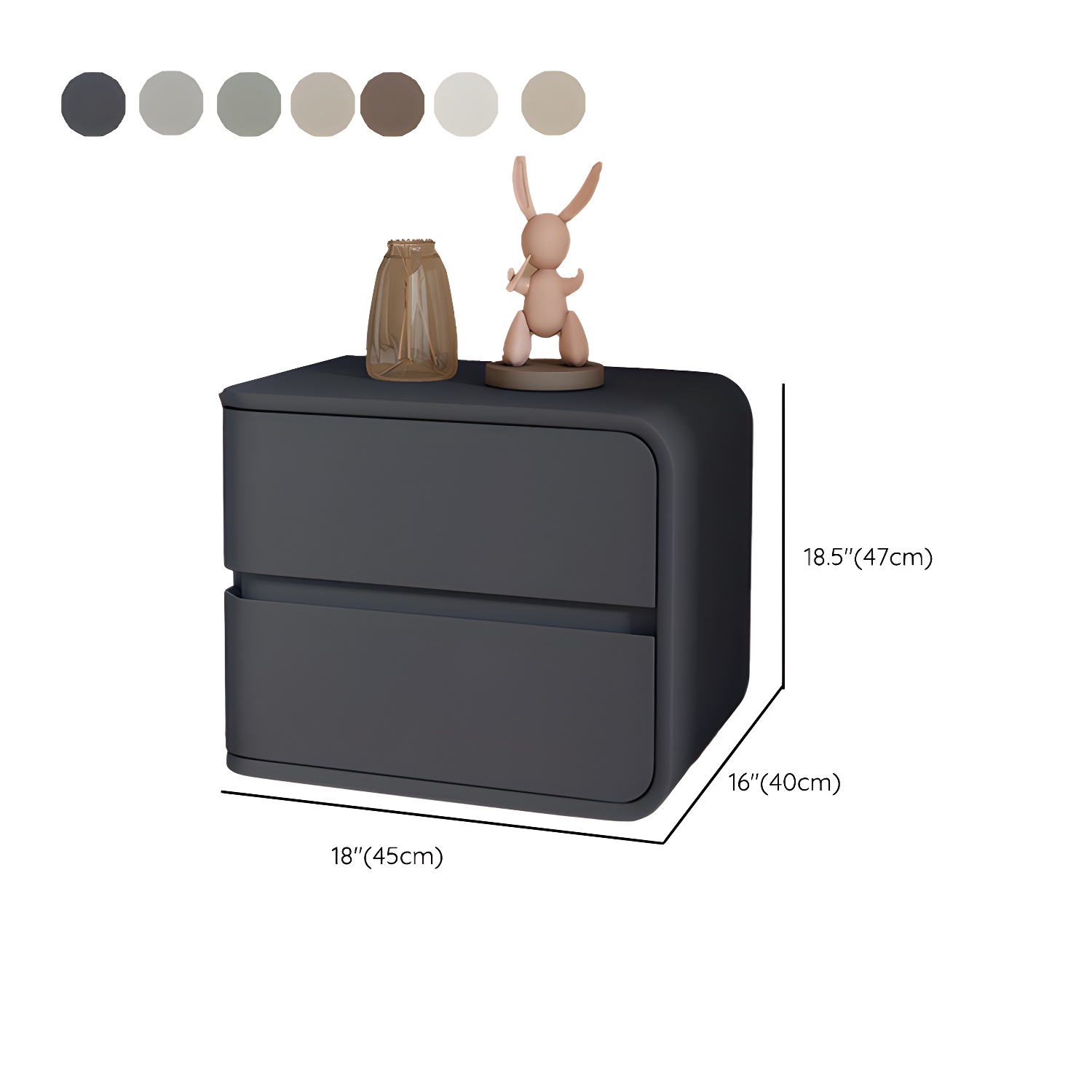 Scandinavian Pine Accent Table Nightstand Drawers Included with Legs - image 21