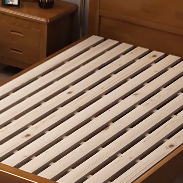 Traditional Brown Wood Panel Bed with Headboard Included and Footboard - image 8