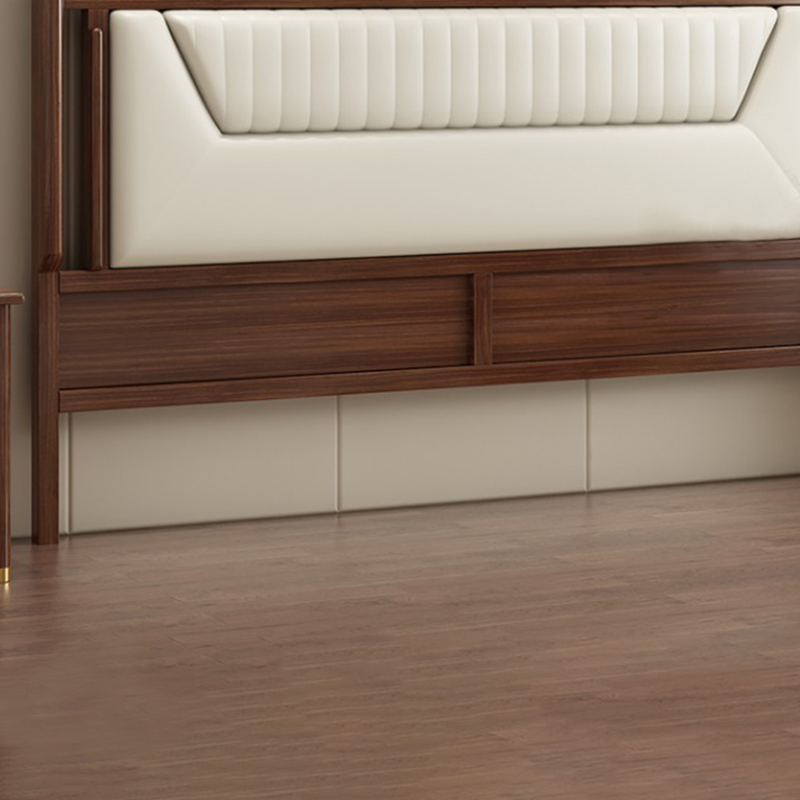 Trendy Panel Headboard in Natural Wood with No Distressing, Rectangle Shape for King/Queen/Full Bed, Featuring Sponge Upholstery and Standard Height - image 9