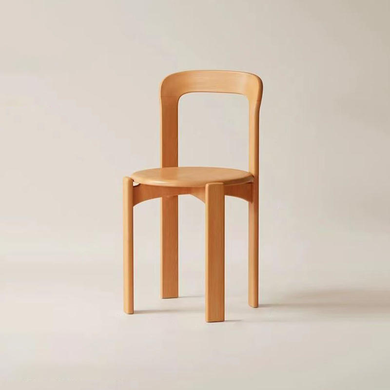 Framed Stable Orange/Green/Blue Solid Wood Side Chair with Foot Pads in a Modern Style - image 5