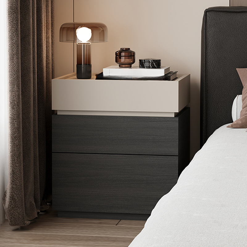 Modish Nightstand With Drawer Organization Featuring 3 Drawers and Laminate Countertop - image 8