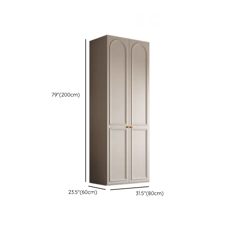 White Casual Wood Independent Armoire Cabinet with Soft Close Drawer, Soft Close Door, and Interior Shelves - image 17