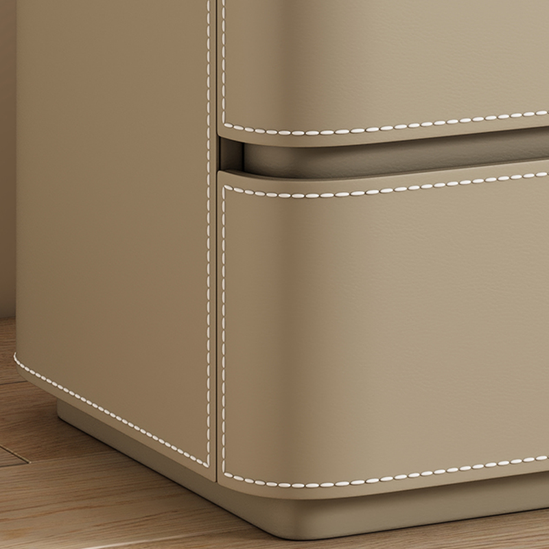 Scandinavian Bedside Cabinet Nightstand with Sintered Stone Countertop - image 14