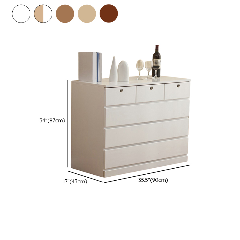 Elegant Medium Wood Scandinavian Dresser with Self-Close Drawers - image 26