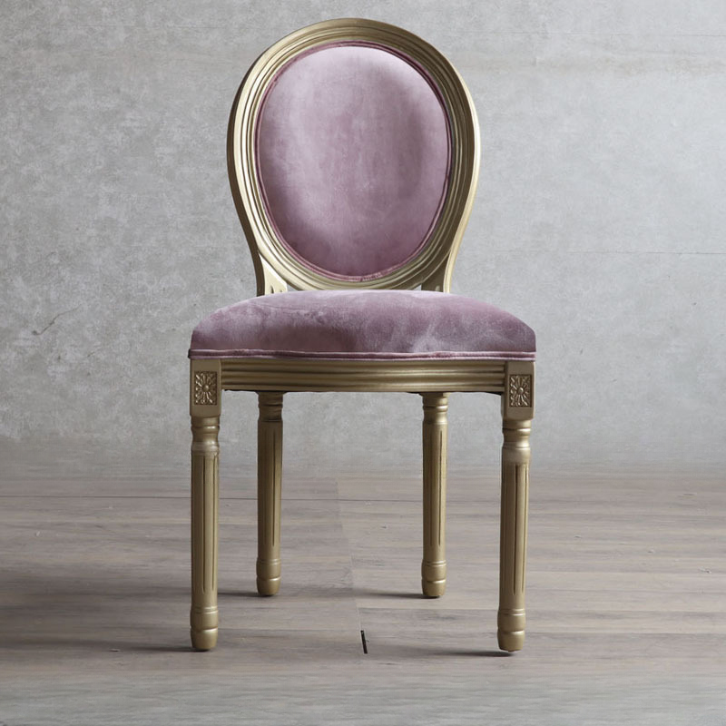 Golden Legged King Louis Back Armless Chair for Dining Room, Outlined Frame with Foot Pads, Steady and Stable - image 15
