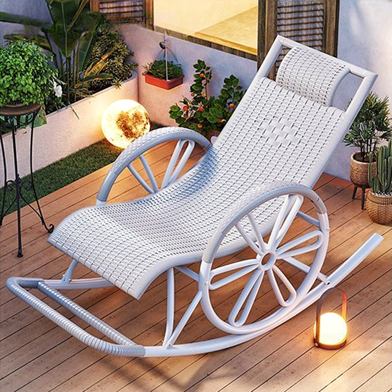 Simple Synthetic Rocking Chair with Scratch-tolerant Track Arm - image 16