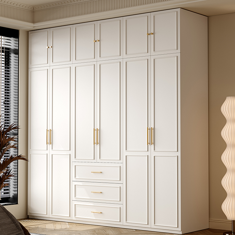 Modern Manufactured Wood Standalone Almirah with Soft Close Drawer, Soft Close Door, Interior Shelves, and Hanging Rod - image 3
