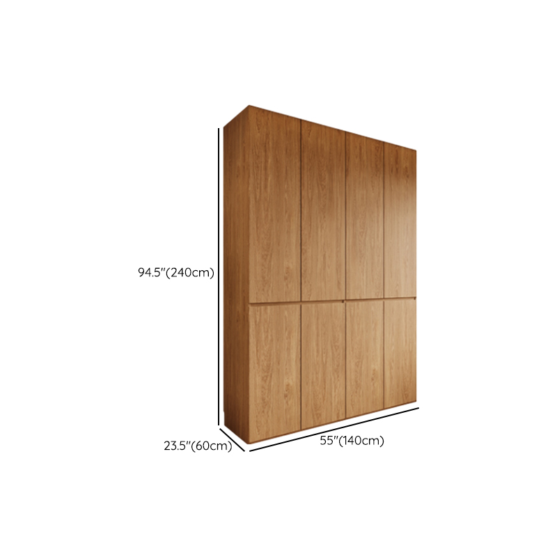 Acorn Minimalist Wooden Independent Wardrobe Closet with Soft Close Door, Interior Shelves, and Articulated Mechanism - image 12