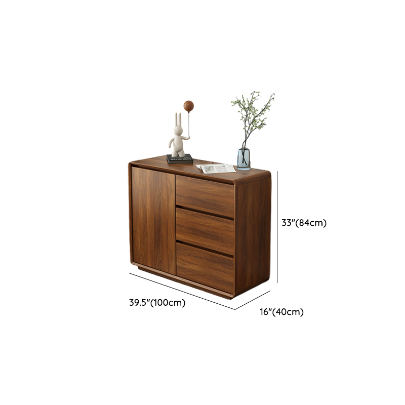 Ground Sideboard with 3 Drawers, Cupboard, Standard/Narrow Size, Timber Countertop, Adjustable Shelving, and 2 Doors/1 Door - image 12