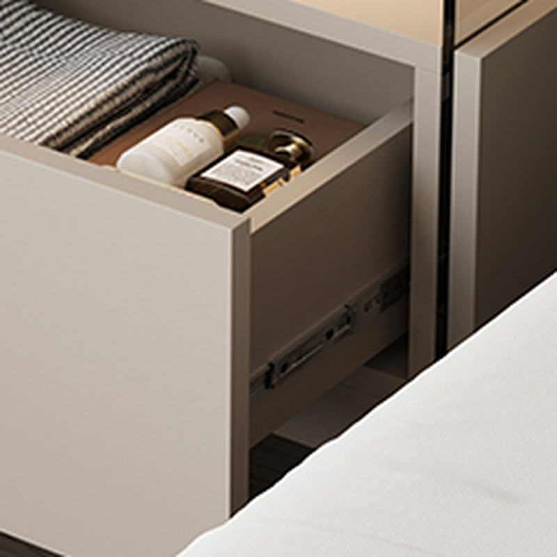Organic Modern Nightstand With Drawer Organization with 1 Drawer and Real Wood Countertop - image 9