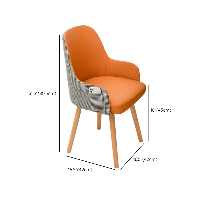 Rotatable/Non-Rotatable Steady Outlined Upholstered Arm Chair for Dinette with Solid Back and Foot Pads in a Modish Style - image 20