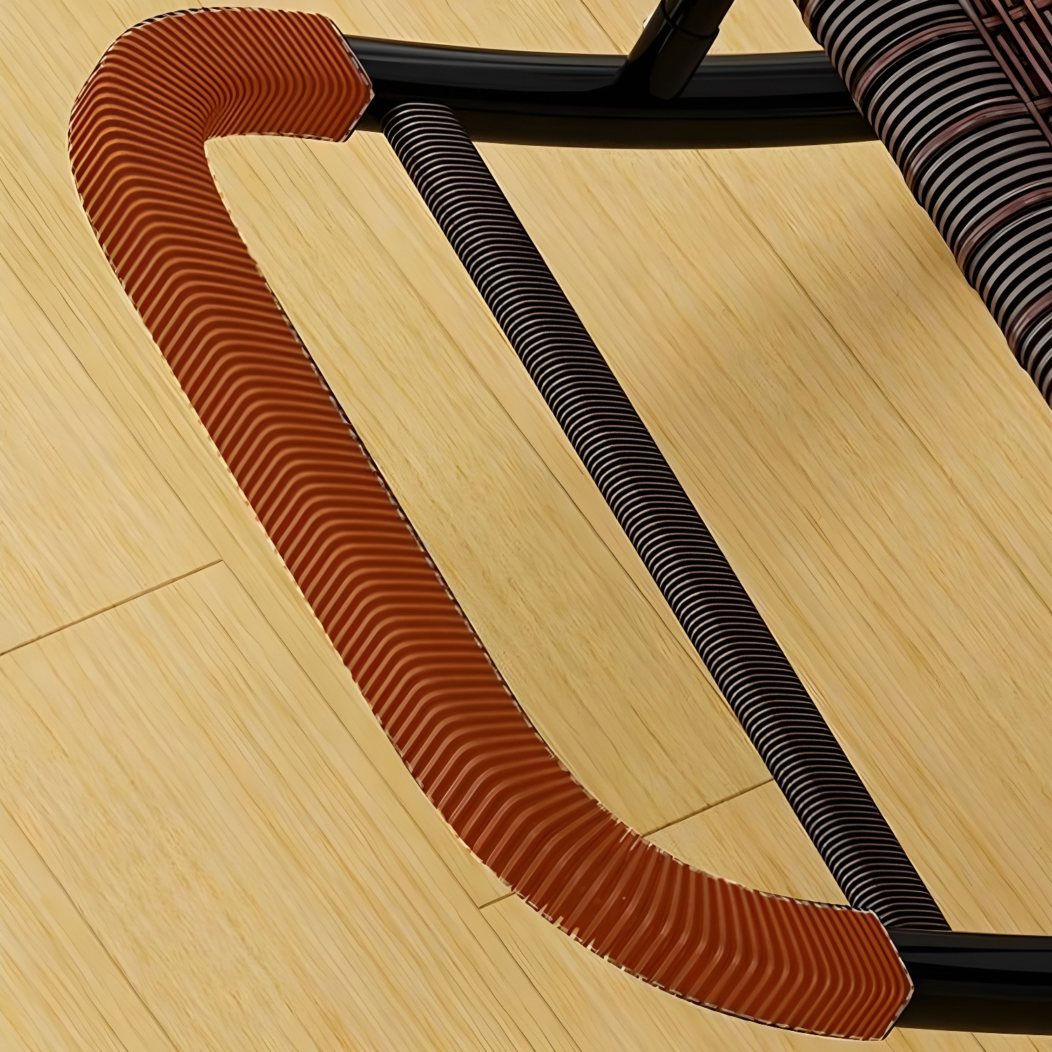 Traditional Black Metal Frame Rocking Chair with Spindle Back and High Weight Capacity - image 23