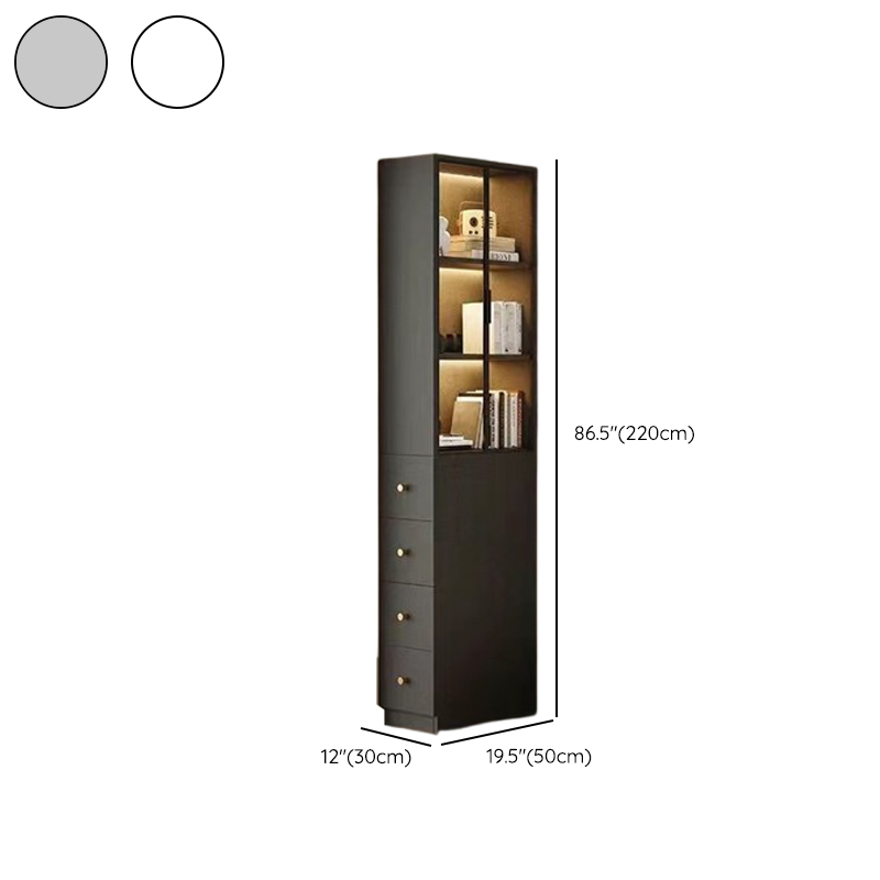 Detached Reclaimed Wood Utility Cabinet with Soft Close Drawer & Locker, Drawer Bars & Glass-panel Door - image 10