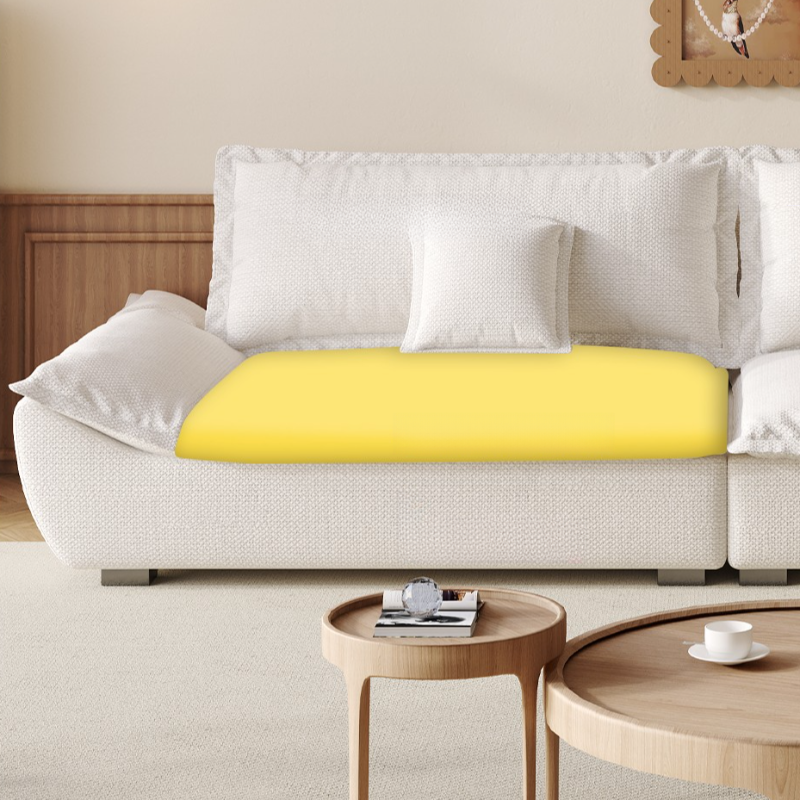 Modish Solid Color Stain Resistant Standard Sofa/Loveseat for 3-seater/4-seater/5 Person with 2 Pillows - image 12