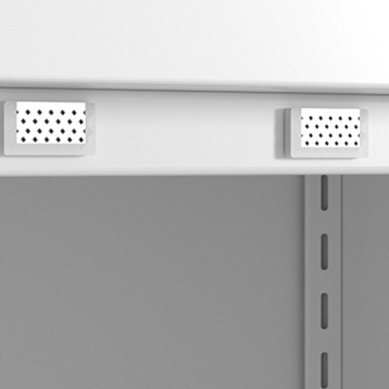 White Modish Steel Independent Armoire Cabinet with Adaptable Shelf, Soft Close Door, and Clothing Rod - image 8