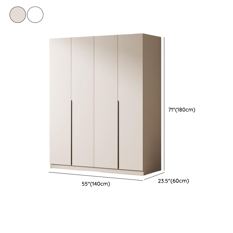 Minimalist Manufactured Wood Independent Wardrobe Closet with Soft Close Door, Interior Shelves, and Clothing Rod - image 10