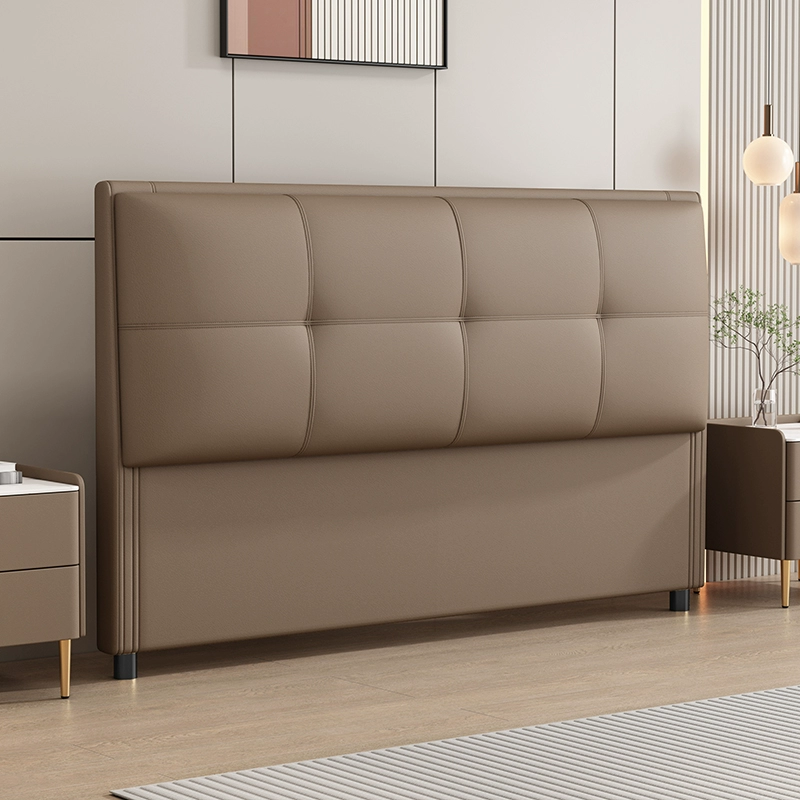 Modish Style Pine Wood Panel Headboard with No Distressing, Rectangle Shape for King/Queen/Full Bed, Featuring Sponge Upholstery Fill and Standard Height