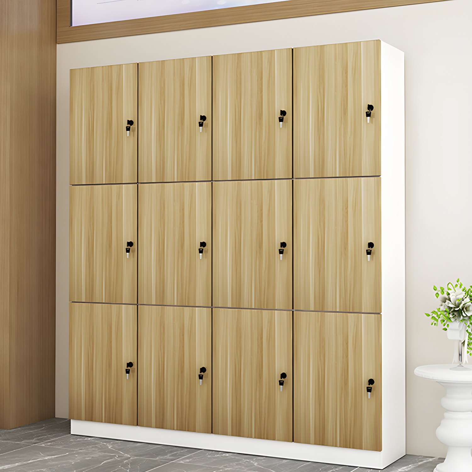 Manufactured Wood Matte Finish Storage Cabinet Modern Cabinet for Bathroom - image 14