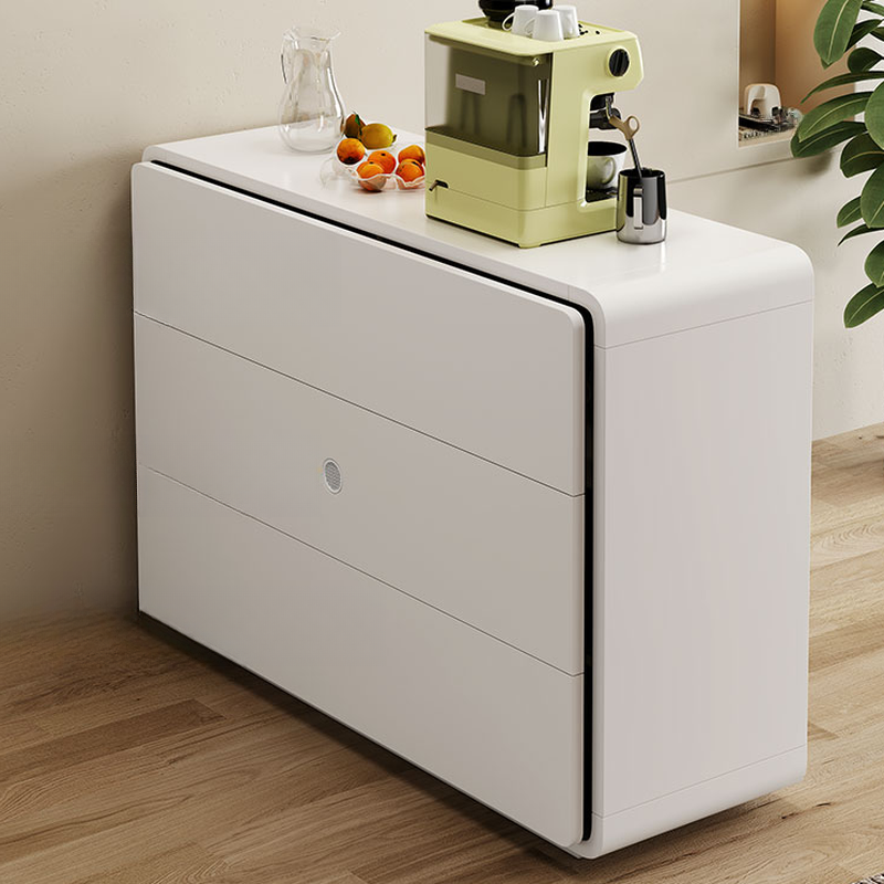 Art Deco White Horizontal/Vertical Bleached Wood Double Dresser/Bachelor Chest with 6 Drawers/8 Drawers/4 Drawers - image 7