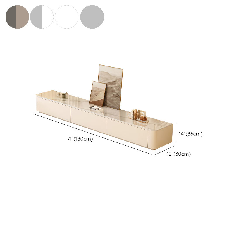 Rectangular Sintered Stone Countertop TV Stand with 3-Drawer/5 Drawers/4 Drawers and Cable Management in a Modern Simple Style - image 16