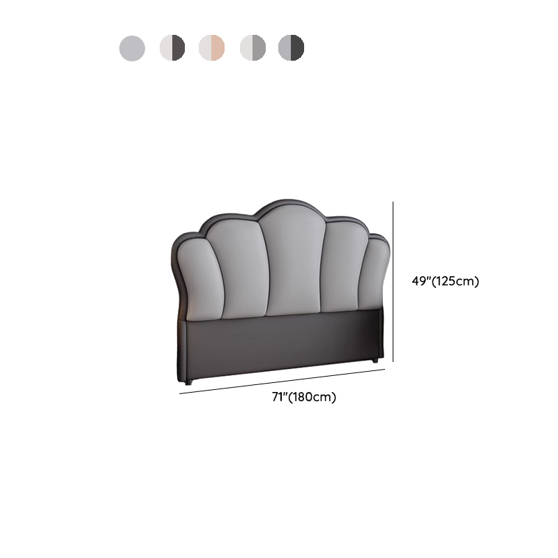 Modish No Distressing Timber Panel Headboard for King/Queen/Full Bed with Sponge Upholstery, Free-standing Installation, and Standard Height - image 19