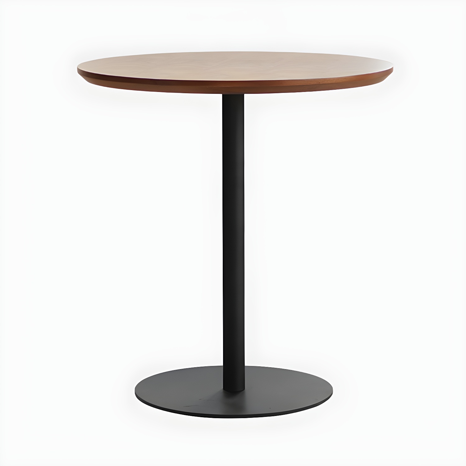 Round Tulip Base Casual Dining Table Four-Color Fixed Table with Solid Wood