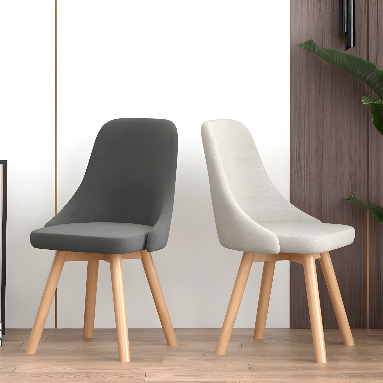 Solid Wood Dining Chair Modern Style Swivel Side Chair for Dining Room - image 15