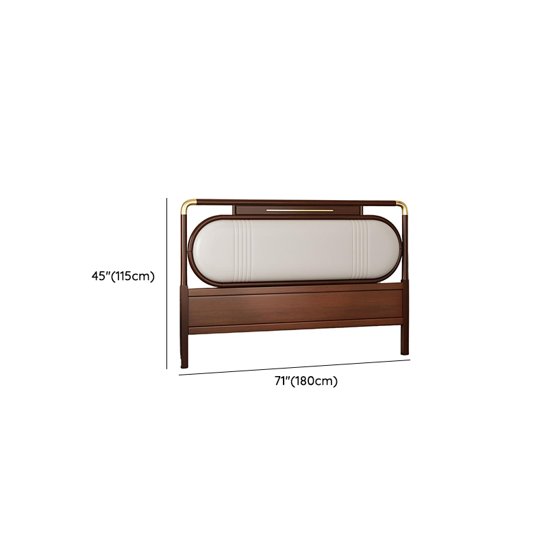 Modish No Distressing Timber Panel Headboard with Rectangle/Stepped Shape for Queen/King/Full Bed, Featuring Sponge Upholstery and Standard Height - image 20