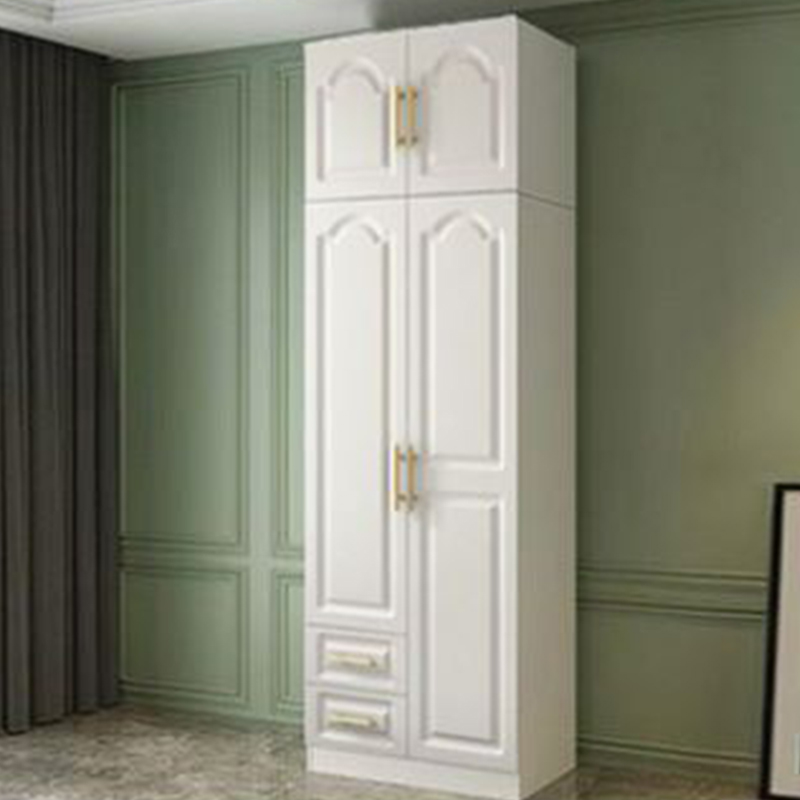 Contemporary Wood Chalk Wardrobe Closet with Interior Shelves&Clothing Rack&3-Drawer/6 Drawers/5-Drawer