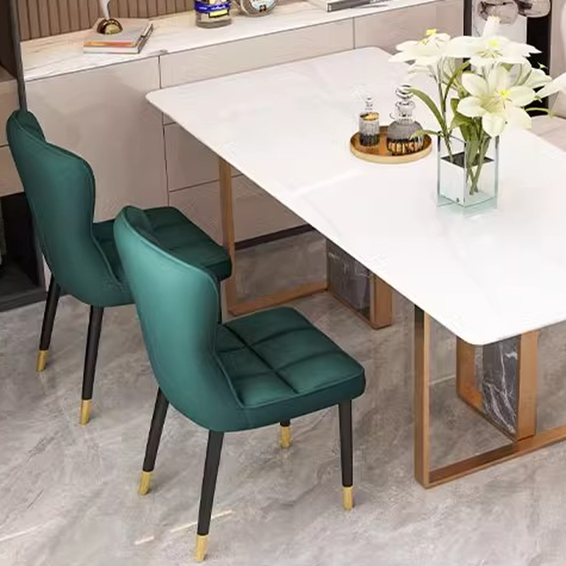 Casual/Lavish Side Chair with Wingbacked Upholstered Design and Steel Legs - image 13