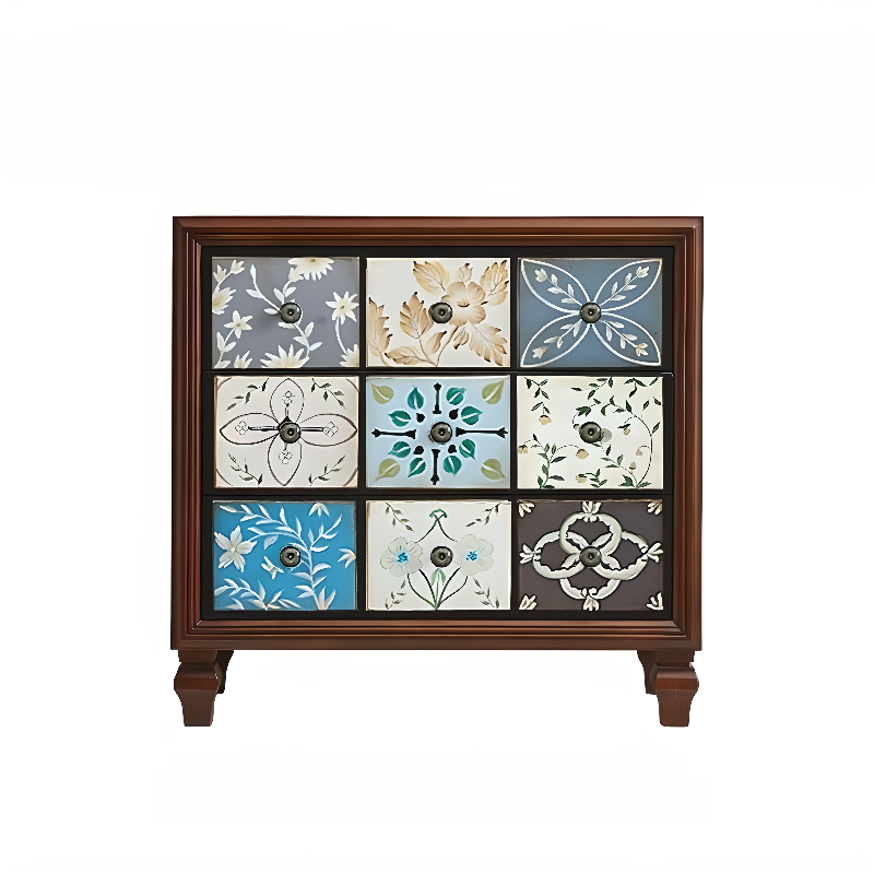 Modern Simple Style 3 Tiers/5 Tiers/4 Tiers Bachelor Chest/Console Dresser/Semainier in Solid+Manufactured Wood, Dyed Finish - image 3