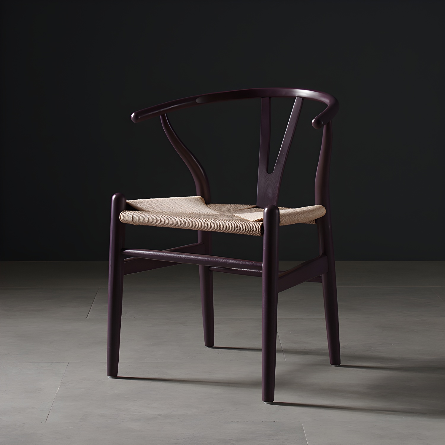 Scandinavian Style Wood Dining Chair Dining Room Wishbone Chair with Arm - image 10