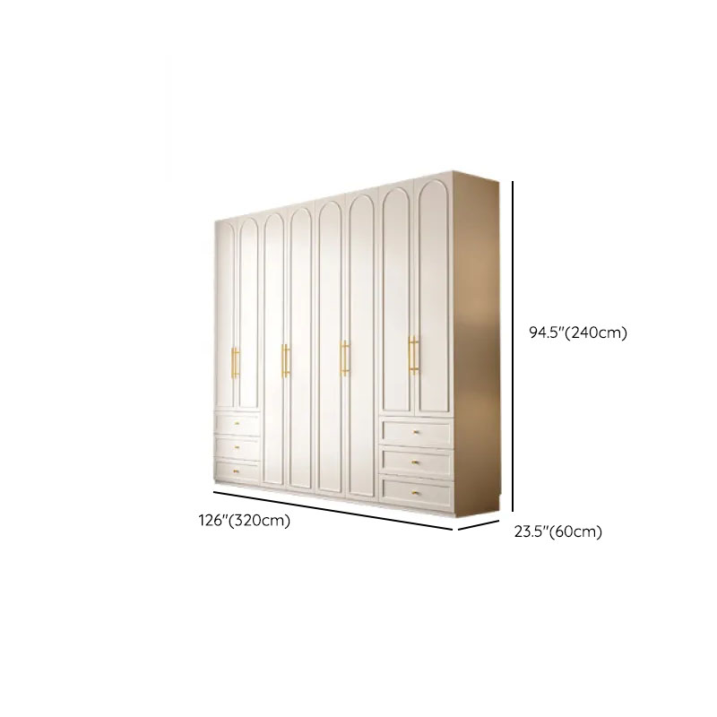 Chalk Modern Wooden Standalone Almirah with 3-Drawer/6-Drawer, Soft Close Door, and Interior Shelves - image 28