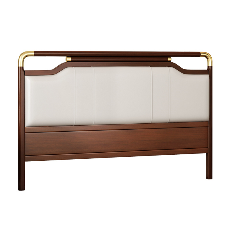 Modish No Distressing Timber Panel Headboard with Rectangle/Stepped Shape for Queen/King/Full Bed, Featuring Sponge Upholstery and Standard Height - image 9