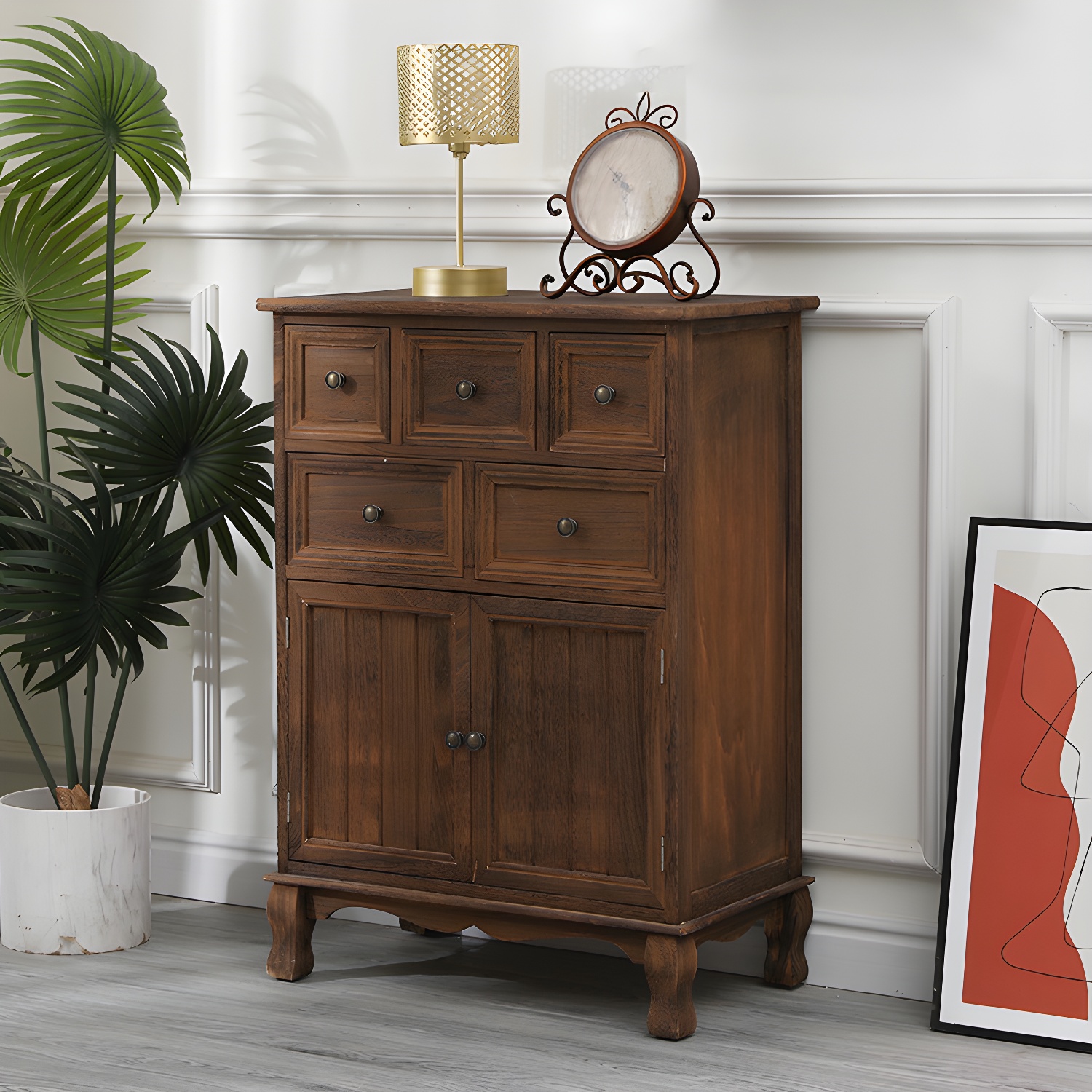 13.65/13.45 Inch Width Storage Chest American Traditional Storage Chest Dresser - image 2