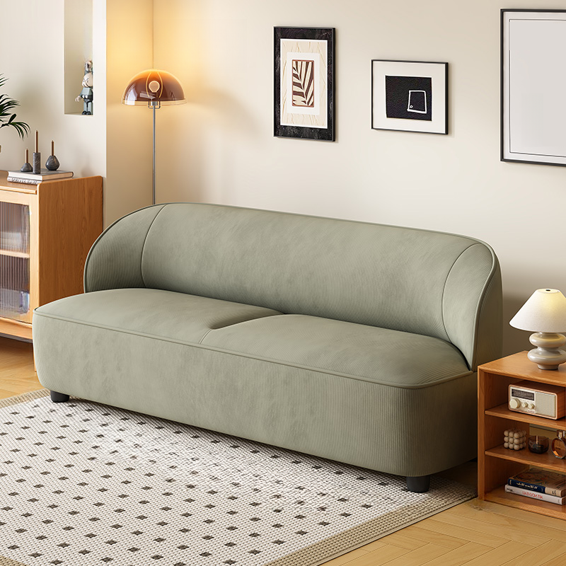 Modish Solid Color Scratch-durable Standard Sofa in Rose/Light Green/Tangerine Color for 2/4 Person/for 3