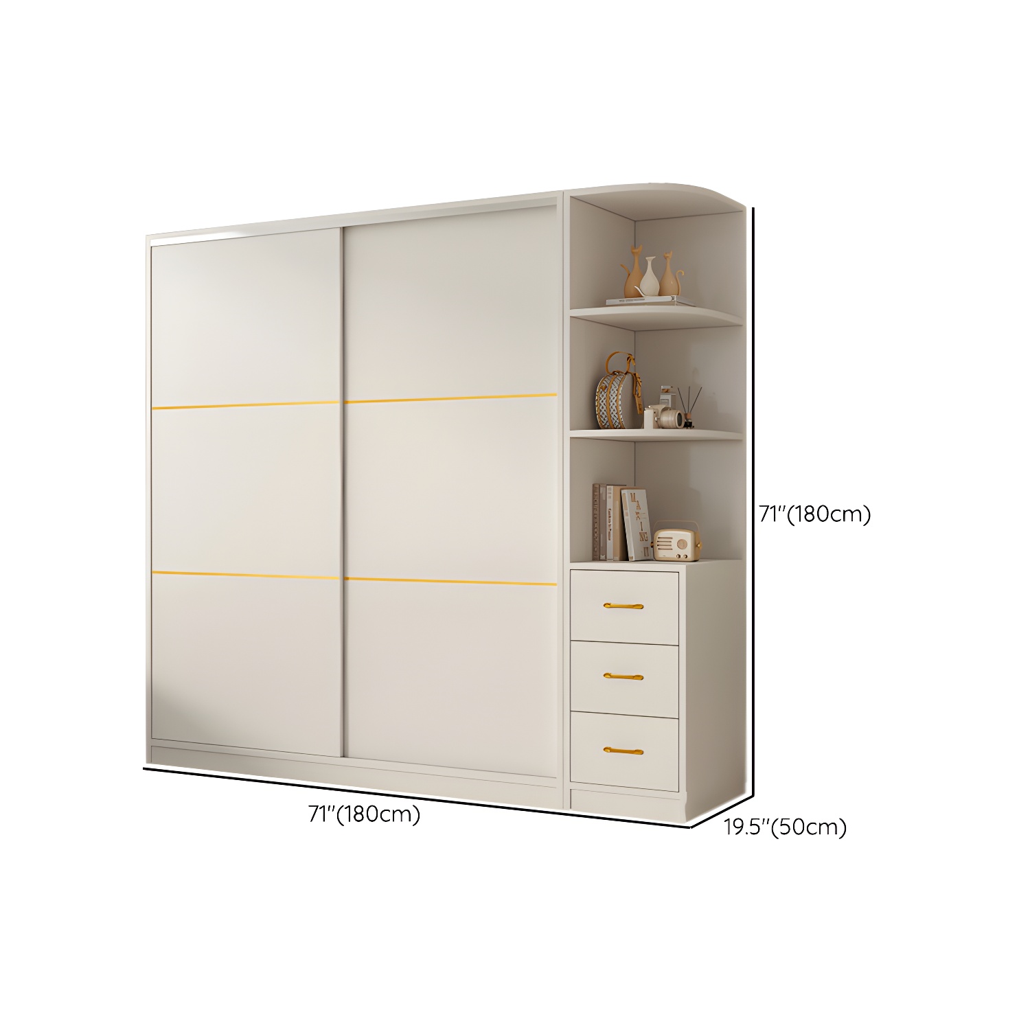 Spacious White Wardrobe Armoire with Shelves and Clothing Rod - Your Perfect Closet Solution - image 26