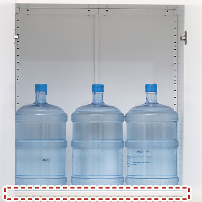 Modish Alloy Armoire Cabinet with Adaptable Shelf, Soft Close Door, and Clothing Rod - image 7