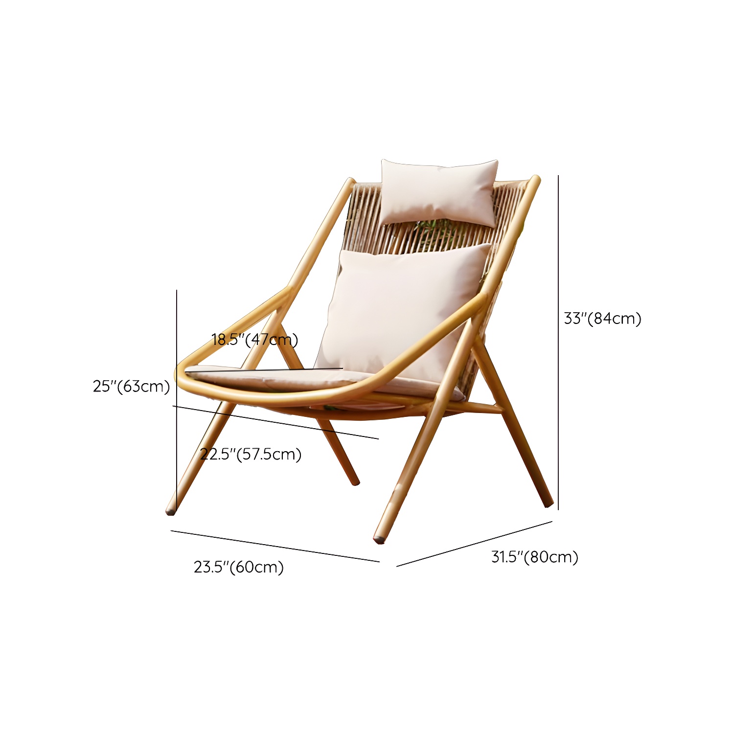 Modern Style Wood Rocking Chair Single Home Lounge Lazy Sofa Chair - image 15