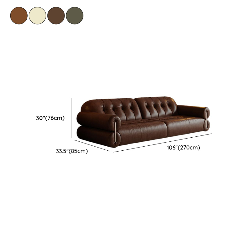 Modern Solid Color Tear Resistant Standard Sofa in Grey/Auburn/Ivory for 4-seater/Seats 5/3-seater - image 16