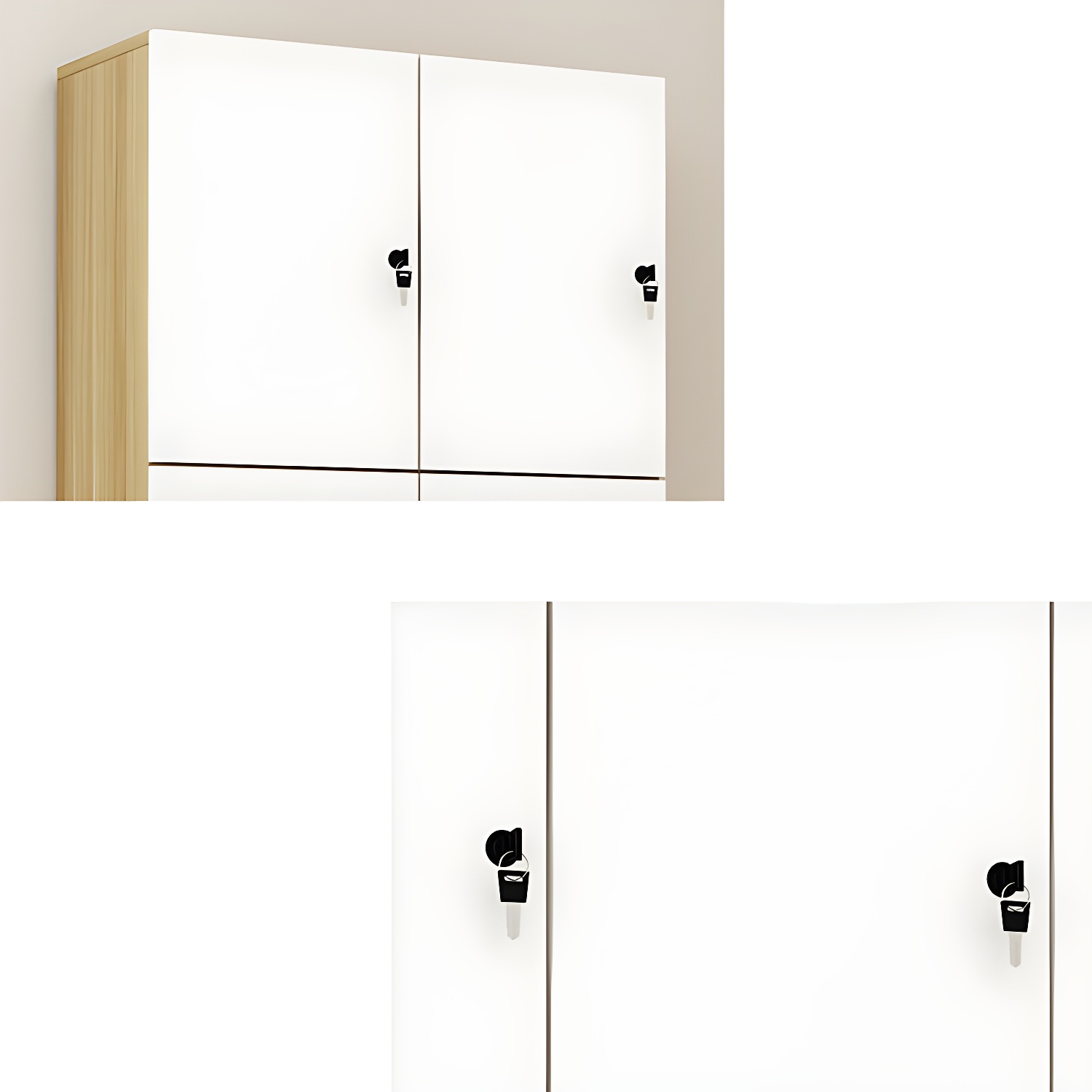 Manufactured Wood Matte Finish Storage Cabinet Modern Cabinet for Bathroom - image 12