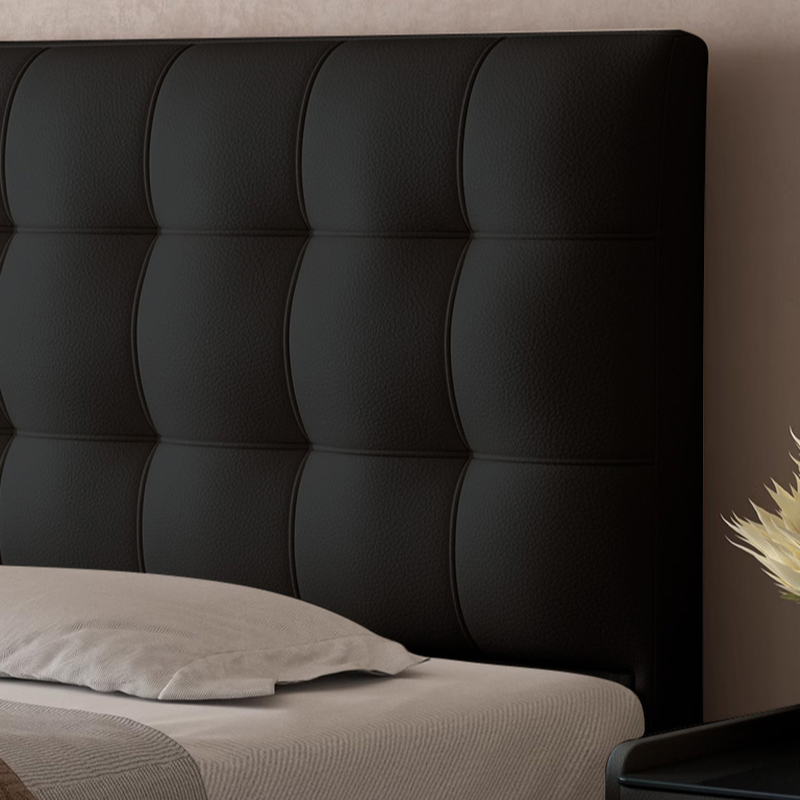 Trendy Panel Headboard with No Distressing, Piled Tufted Rectangle Design for King/Queen/Full Bed, Featuring Sponge Upholstery and Standard Height - image 8