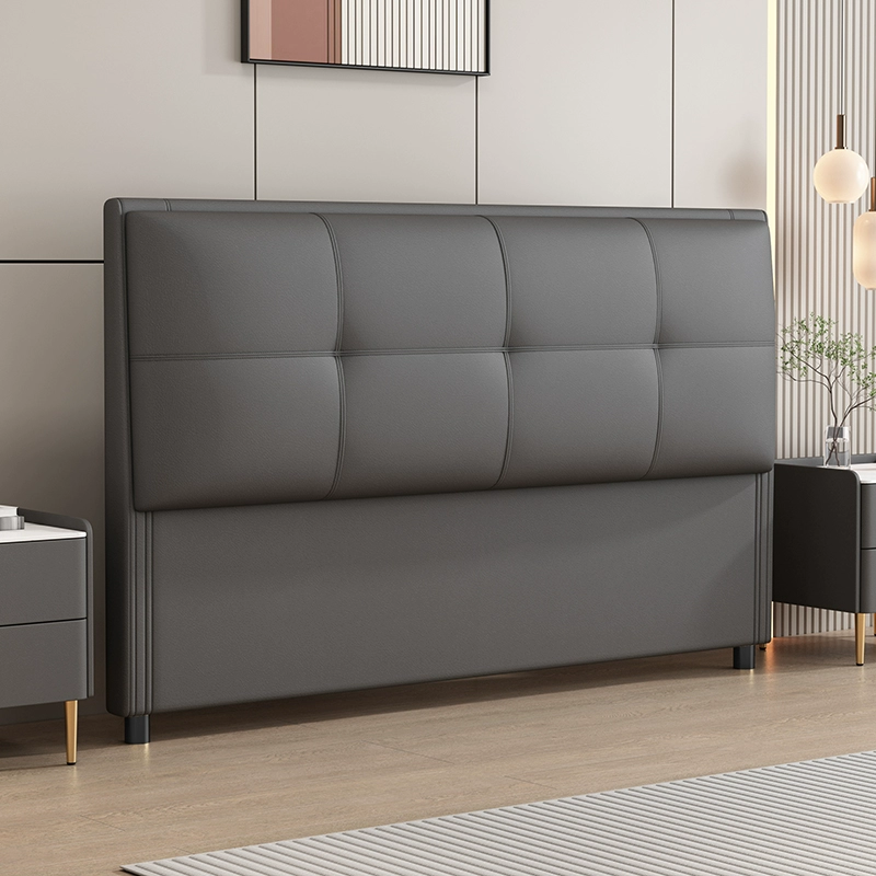 Modish Style Pine Wood Panel Headboard with No Distressing, Rectangle Shape for King/Queen/Full Bed, Featuring Sponge Upholstery Fill and Standard Height - image 3
