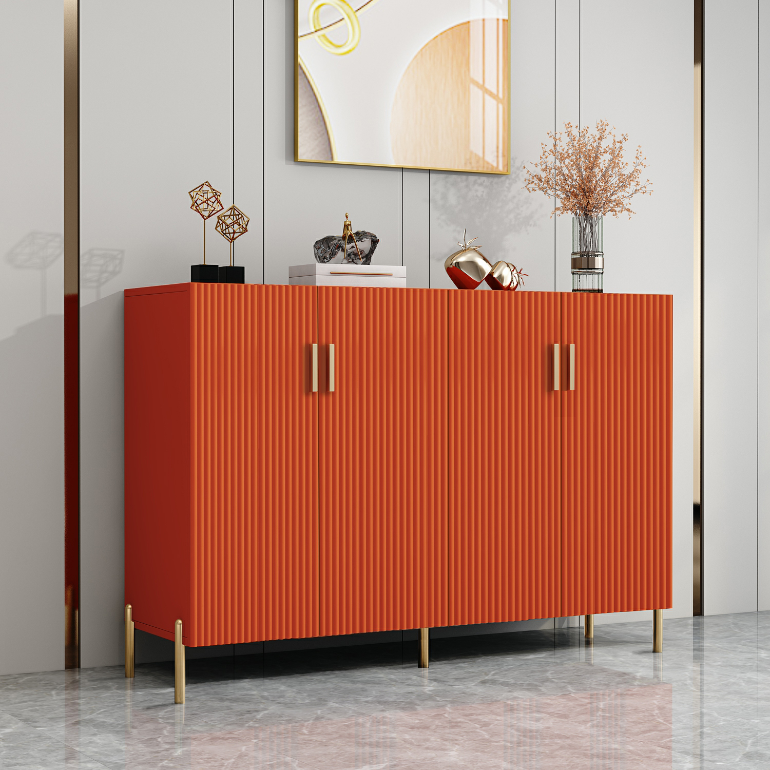 Art Deco Freestanding Server/Buffet Table for Living Room Use - image 3